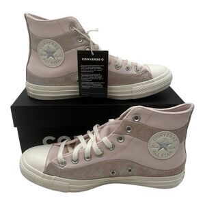 Converse Chuck Taylor All Star Suede Shimmer Shoes Womens Size 8 Blush Hush Pink